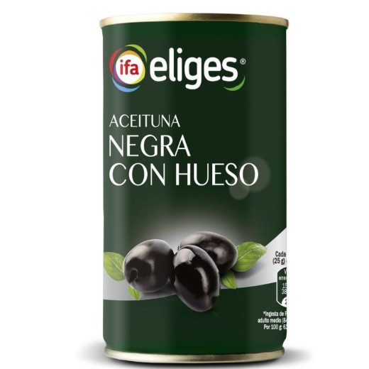 Aceitunas Negras IFA Lata 185GR | Cash Borosa