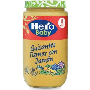 Tarrito Guisantes Con Jamon HERO 235 GR