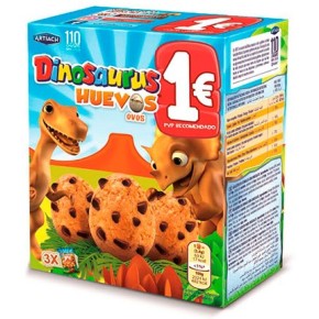 Galleta DINOSAURUS Cookiness 0% Azucar ARTIACH 185 Gr