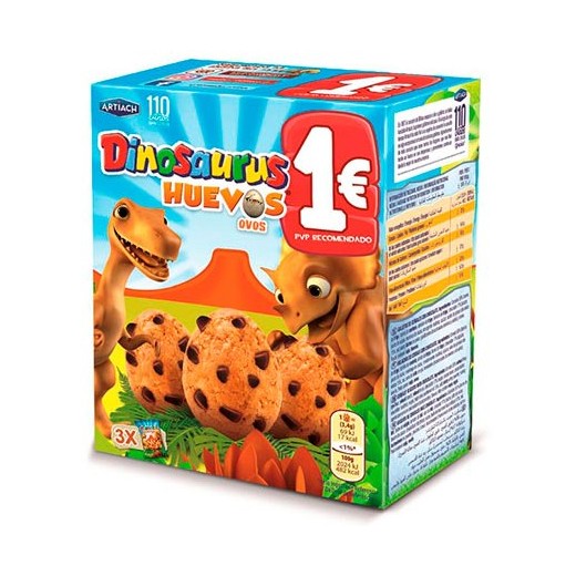 Galleta DINOSAURUS Cookiness 0% Azucar ARTIACH 185 Gr | Cash Borosa