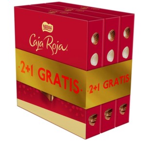 Bombones NESTLE Caja Roja Pack 2+1 103 GR