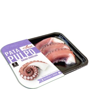 Bandeja de Pata Pulpo Cocida Skin APOLO Oro 250 gr