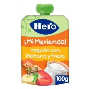 Bolsita Mi Fruta HERO Yogur Platano y Fresa 100 GR