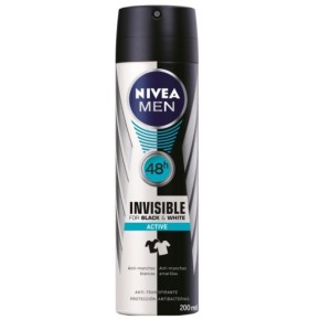 Desodorante NIVEA Men Invisible Black & White Active 200 ML