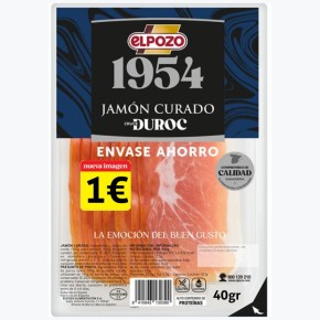 Jamon Serrano Lonchas ELPOZO Pvp 1 €  50 GR