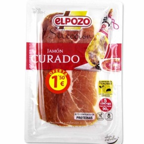 Jamon Serrano Lonchas El Pozo 80 + 15 GR 1.5 €