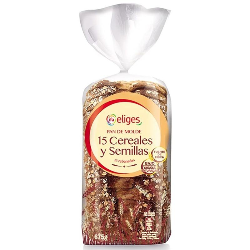 Pan de Molde Cereales y semillas IFA 675 GR | Cash Borosa