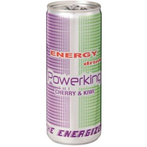 Bebida Energetica POWER KING Cherry y Kiwi 250 ML