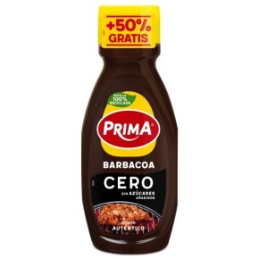 Salsa Barbacoa Cero Prima  Bote 265 GR +50%