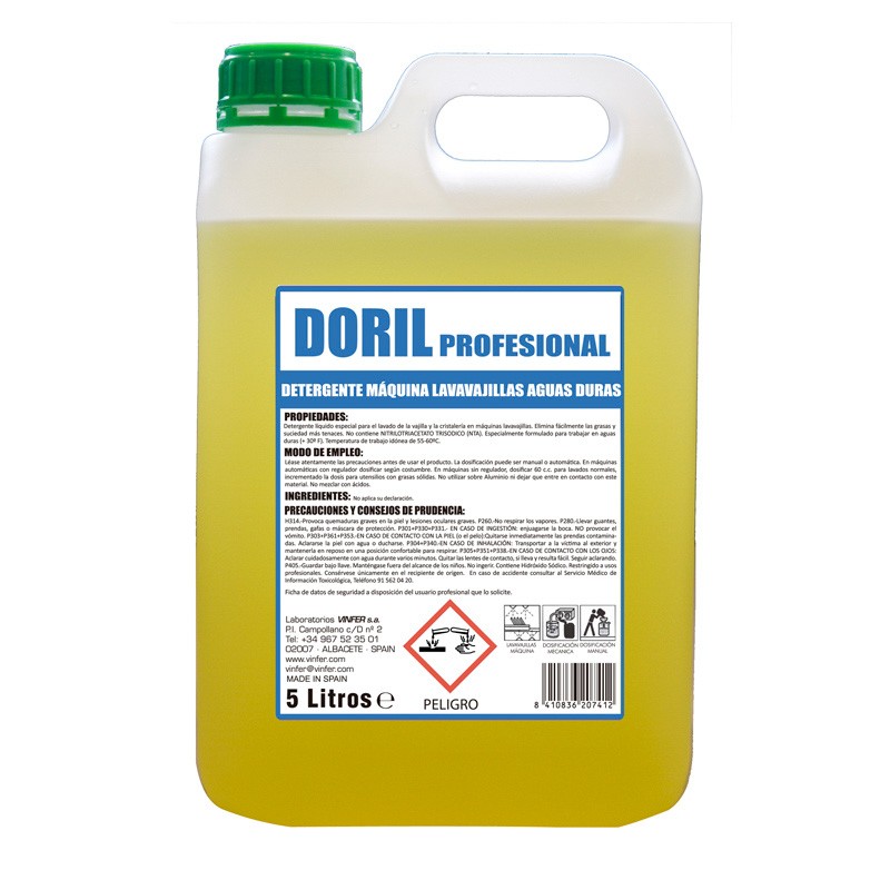 Garrafa DORIL 5 L Detergente Maquinas | Cash Borosa