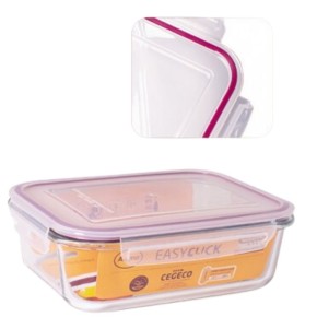 Recipiente Hermetico Alorno Easyclick Rectangular 1.5 L