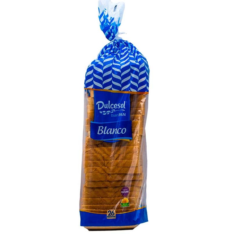 Pan de Molde Familiar DULCESOL 24 Rebanadas 820 Gr | Cash Borosa