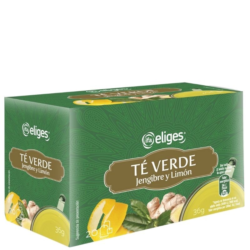 Te Verde Jengibre y Limon IFA 20 | Cash Borosa