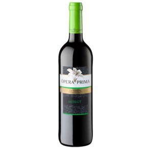 Vino Tinto D.O. de la Mancha  MERLOT OPERA PRIMA 75 CL