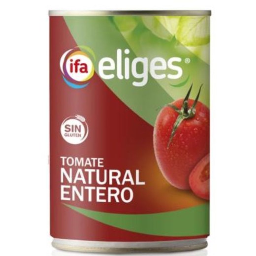 Tomate Natural Entero  IFA Lata 390 GR | Cash Borosa