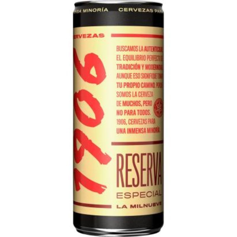 Cerveza Lata ESTRELLA DE GALICIA 1906 Reserva  33 CL | Cash Borosa