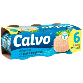 Atun Claro en Aceite de Oliva CALVO  4€ Pack 4 | Cash Borosa