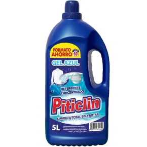 Detergente Ropa Liquido PITICLIN Gel Azul 80 Dosis 5L