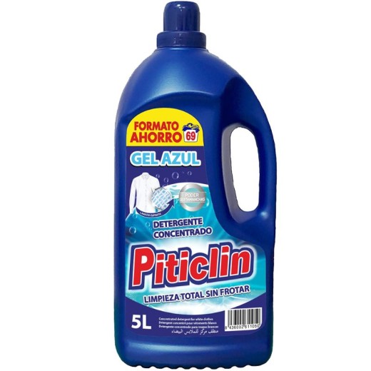 Detergente Ropa Liquido PITICLIN Gel Azul 80 Dosis 5L | Borosa Market Detergente Ropa Liquido PITICLIN Gel Azul 80 Dosis 5L | Borosa Market