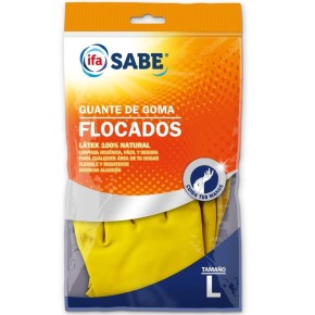 Guantes IFA Goma Flocados Talla L