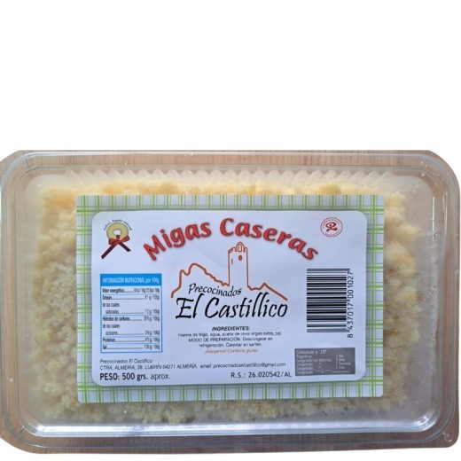 Migas Precocinadas EL CASTILLICO Lubrin 500GR | Cash Borosa