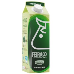 Leche Gallega Semidesnatada FEIRACO 1 L