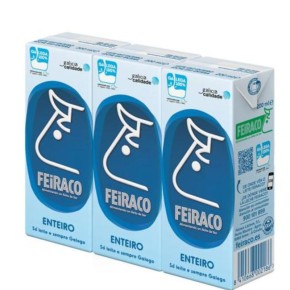 Leche Gallega FEIRACO Entera  Pack 3 UND X 200 CL