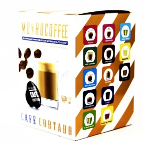 Capsulas Cafe MUSHU Copt.Dolce Gusto Cortado 16UND