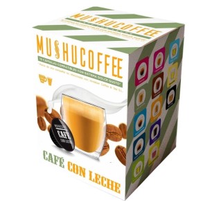 Capsulas Cafe MUSHU Copt.Dolce Gusto Cafe con Leche 16 UND