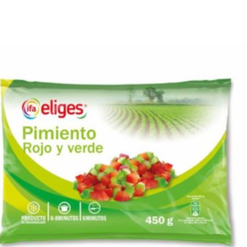 Pimiento Rojo y Verde Congelado IFA 450Gr | Cash Borosa