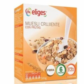 Cereales IFA  Muesli Crujiente con Fruta 500 Gr