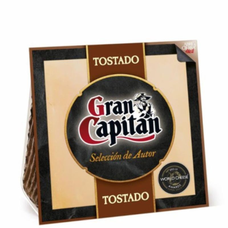 Queso GRAN CAPITAN  Tostado Cuña 200 GR | Cash Borosa