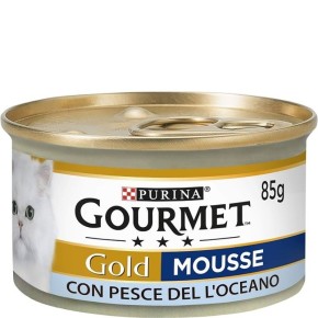 Ani.Gato PURINA GOURMET Mousse Lata 85 Gr Delicias Pescado