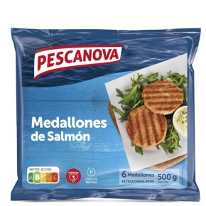 Medallones de Salmon PESCANOVA 500 GR