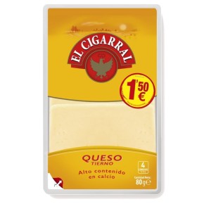 Queso Lonchas Tierno CIGARRAL 1.50€ 80 GR