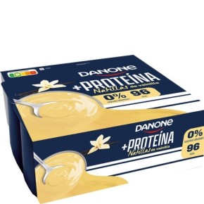 Natilla Proteica Vainilla 0% Azucar y Grasas DANONE  X4