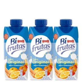 Fruta + Leche Mediterraneo BIFRUTAS Pascual Pack 3 X 330 ML