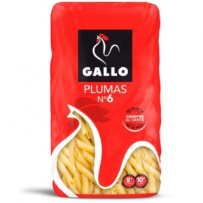 Macarrones Plumas 6 GALLO 450 GR + 50%