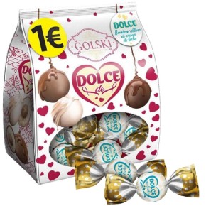 Bombones Chocolate GOLSKI  Relleno Leche 1€ 90GR