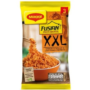 Fideos Oriental MAGGI XXL Pollo 185 Gr 3 Raciones