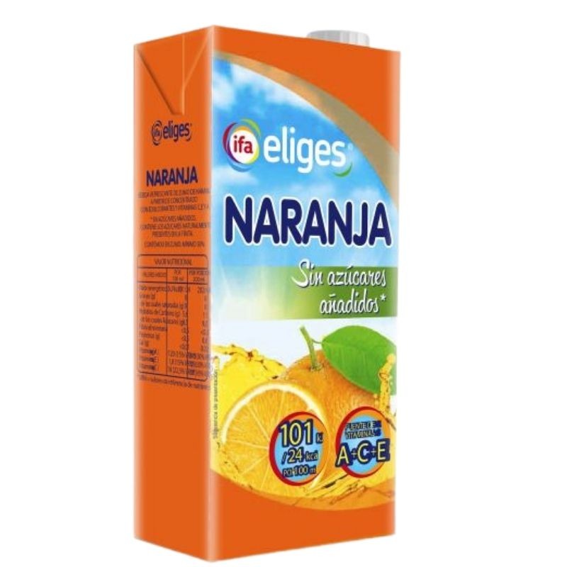 Nectar De Naranja IFA Sin Azucar 1 L | Cash Borosa