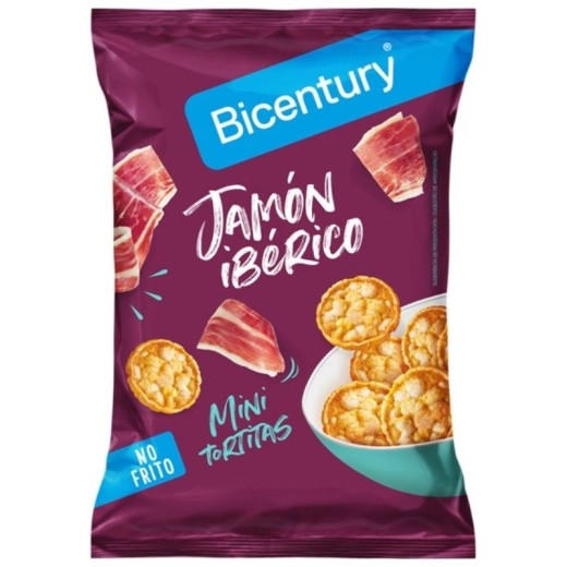 Tortitas Mini BICENTURY Jamon Iberico 70Gr. | Cash Borosa