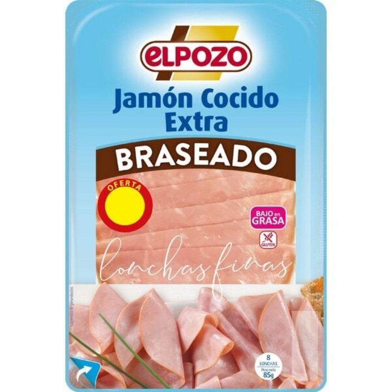Jamon Cocido Braseado Lonchas ELPOZO 1.5€ 115 GR | Borosa Market