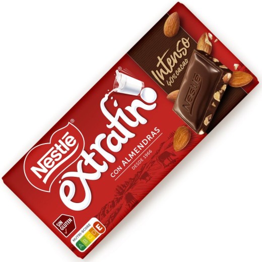 Chocolate Negro con Almendras NESTLE Intenso 123 GR | Cash Borosa