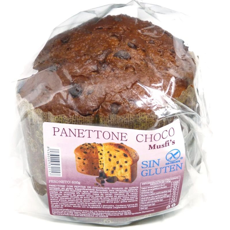 Panettone Choco Sin Gluten 600 Gr | Cash Borosa