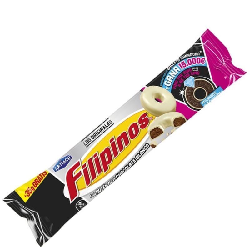 Galleta Filipinos 1.90 € 128 GR Choco Blanco | Cash Borosa