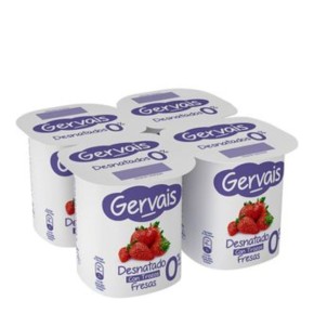 Yogur Natural Desnatado Fresa GERVAIS X4