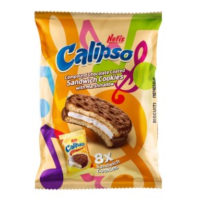 Galletas Tipo Sandwich  NEFIS CALIPSO Estuche 8und 136GR