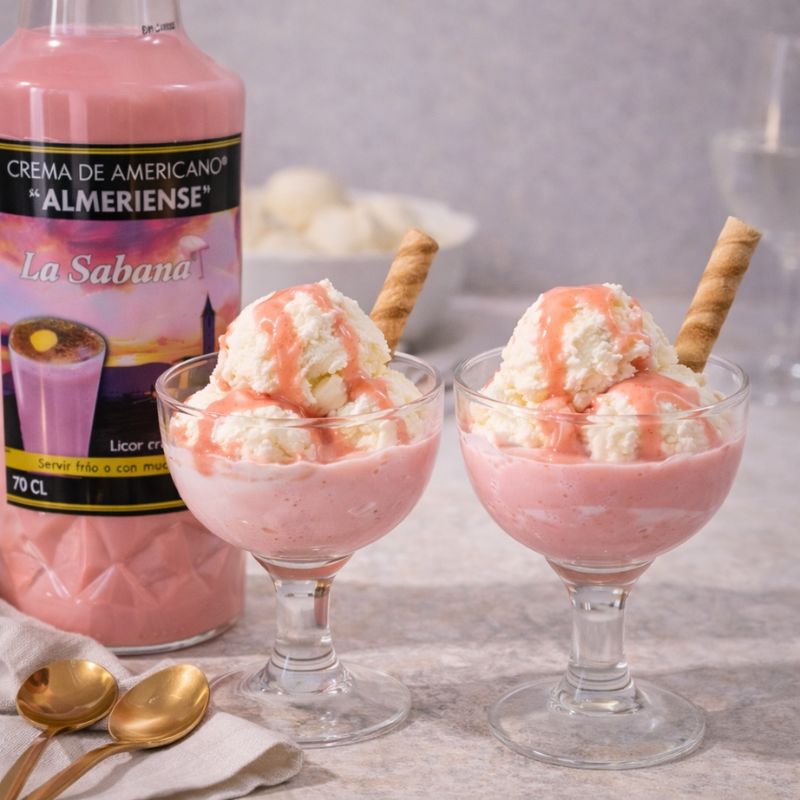 Helado de vainilla con Crema de Americano (imagen provisional)
