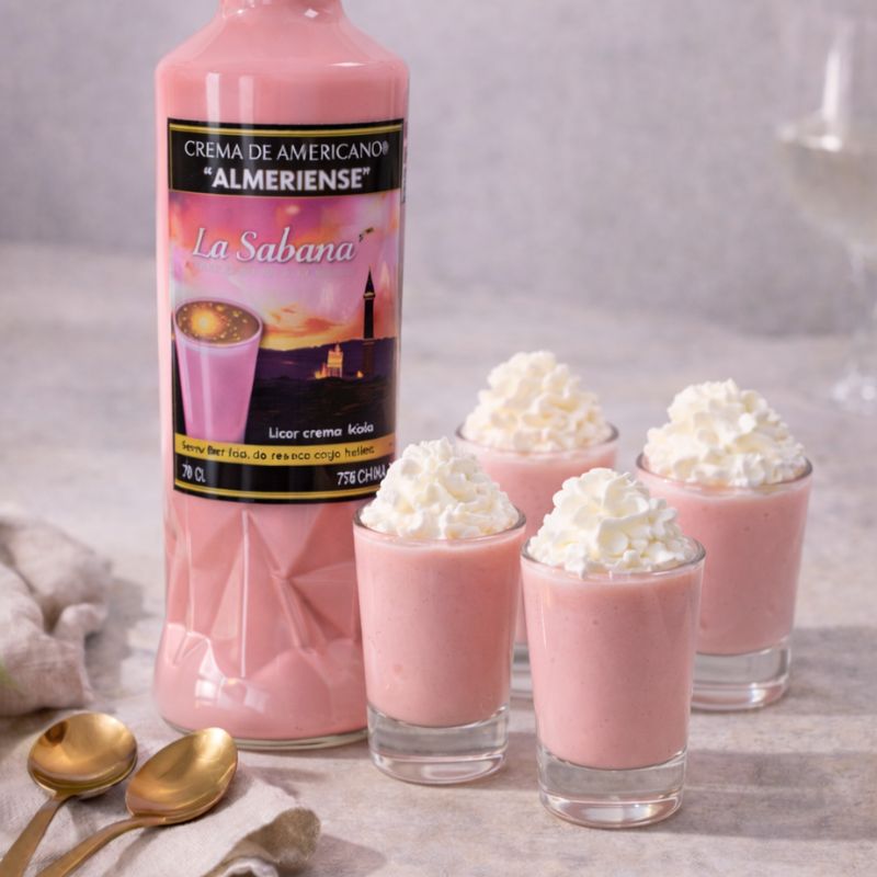 Shot navideño de Crema de Americano con topping